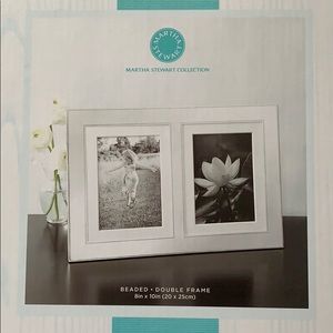 Martha Stewart beaded double frame